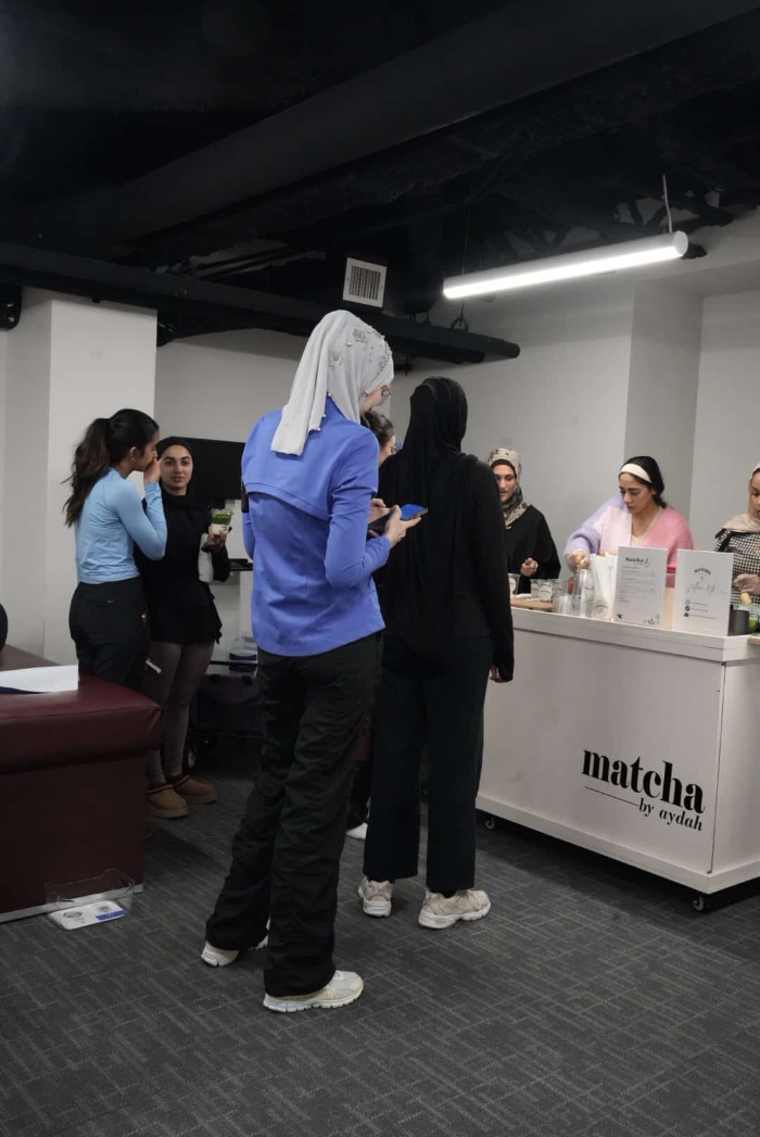 Matcha by Aydah cart at a pop-up